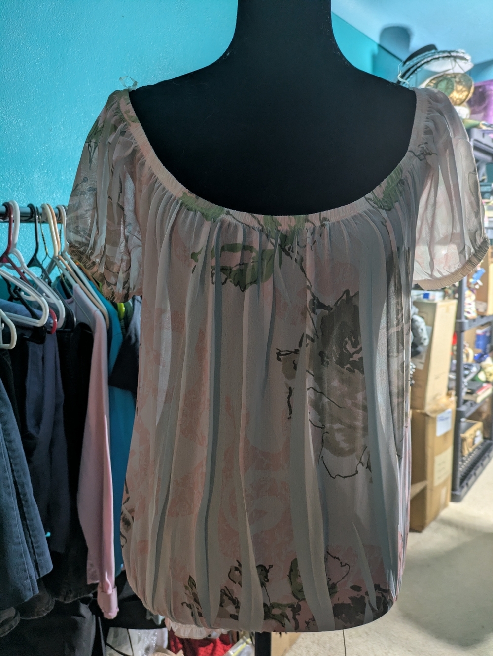Studio Y Breezy‎ Floral Blouse - Fits like XL Whimsical Garden Fairycore